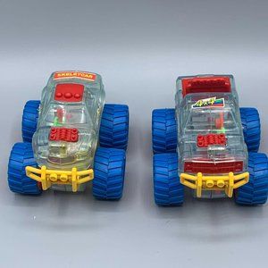 Vtg Clear Skeltecar Big Foot Gear Neon 4×4 Truck